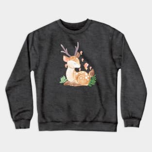 deer cartoon Crewneck Sweatshirt